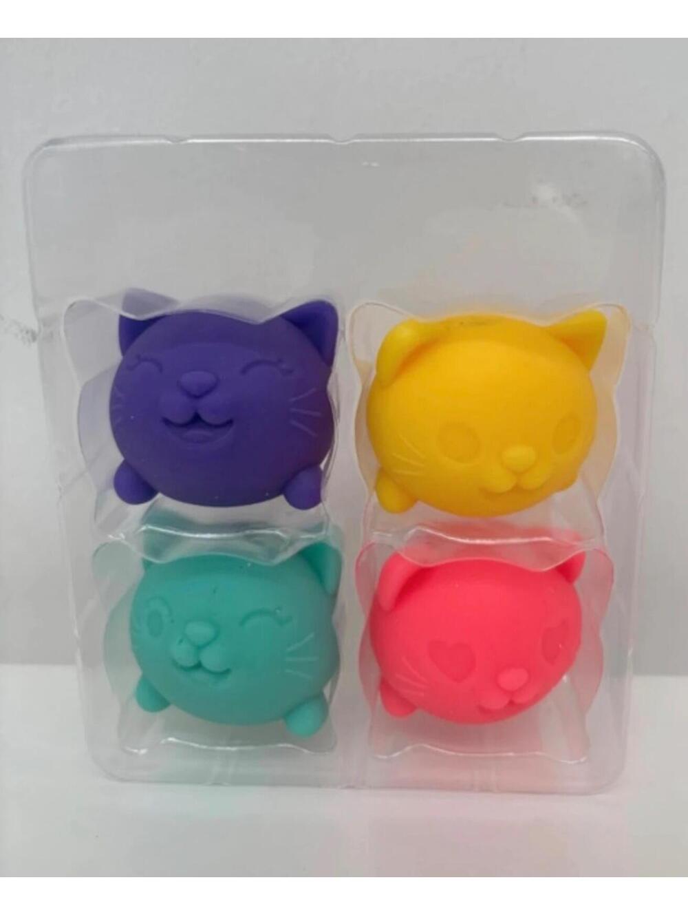 Needoh nee doh cool cats Schylling Squish Squeeze Toy Fidget Soft new - Picture 5 of 5